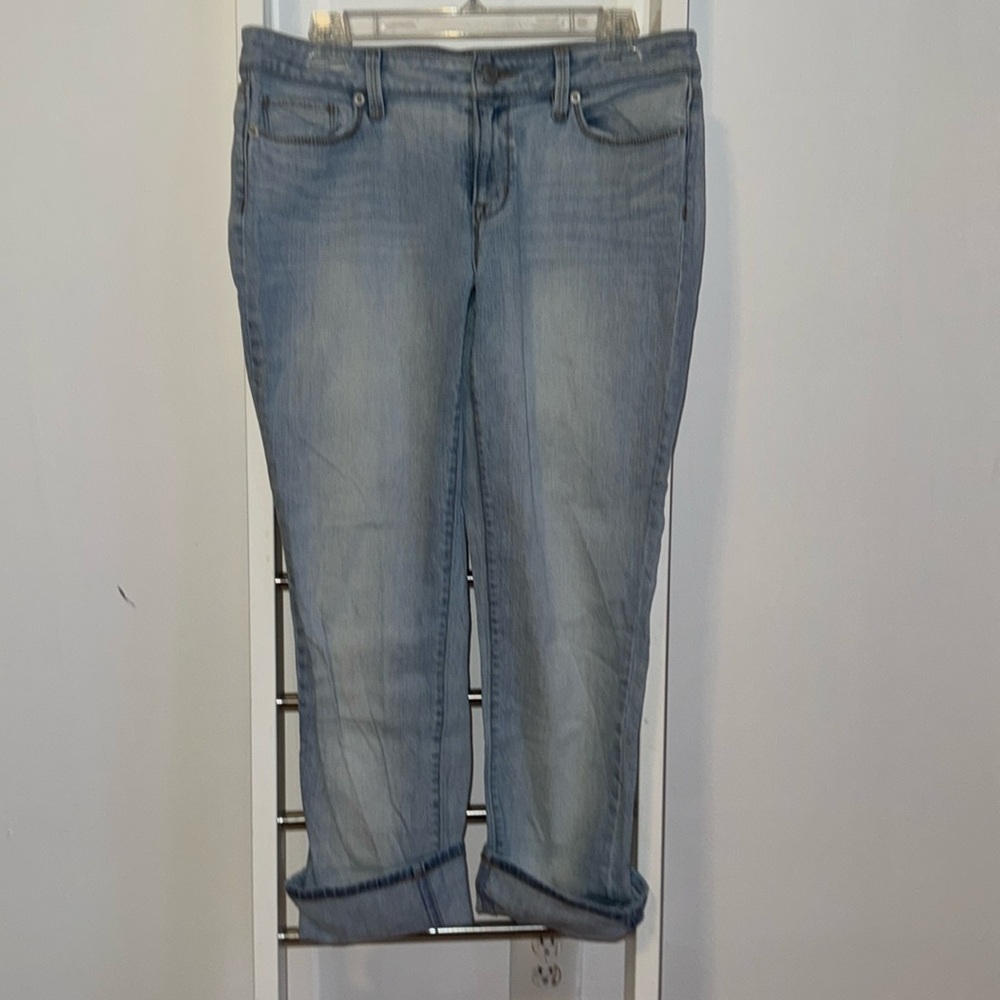 Ann Taylor Loft Curvy Straight Sz 8/29 Light Wash 5 Pocket Jeans